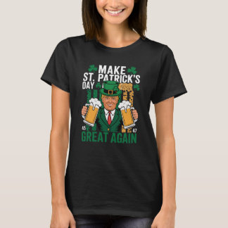 T-shirt Trump St Patrick's Day Funny Beer Design