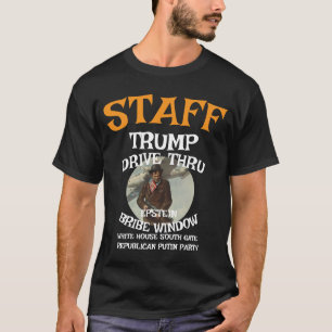 T-shirt Trump STAFF Drive À travers la fenêtre EPSTEIN Bri