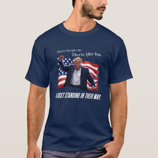 T-shirt Trump-Standing in Their Way - Darks (Devant)