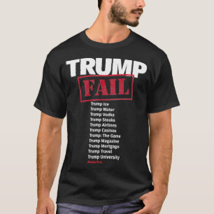 T-shirt Trump Un Échec Américain, Un Homme Con Et Une Frau