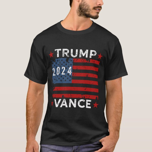 T-shirt Trump Vance 24 TShirt, élection Trump 2024 (Devant)
