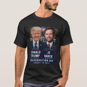 T-shirt Trump Vance Inauguration Day 2025 Donald Trump Jd
