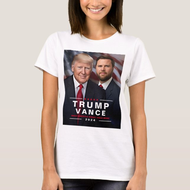 T-shirt Trump Vance Photo de la campagne présidentielle 20 (Devant)