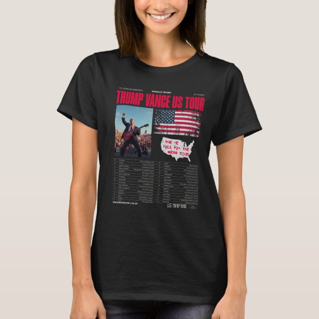 T-shirt Trump Vance Us Tour (Devant)