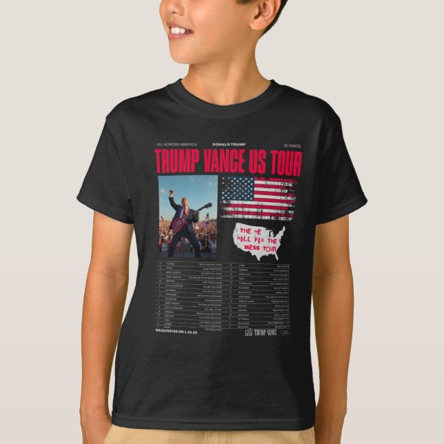 T-shirt Trump Vance Us Tour (Devant)