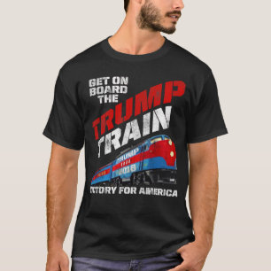 T-shirt Trump Vintage sombre Montez à bord