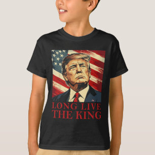 T-shirt Trump Vive le roi Américain Patriotique