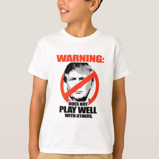 T-shirt Trump Warning - Ne joue pas bien
