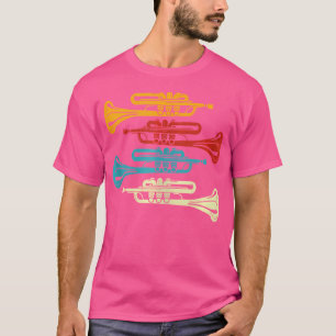 T-shirt Trumpe du joueur de trompette de bande de musicien