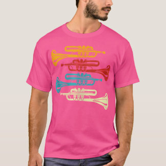 T-shirt Trumpe du joueur de trompette de bande de musicien