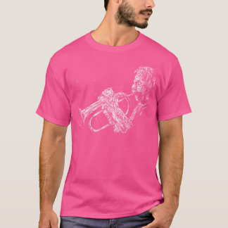 T-shirt Trumpet Cornet Player French Horn Musician Jazz Mu