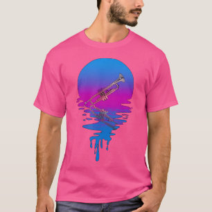 T-shirt Trumpet coucher de soleil