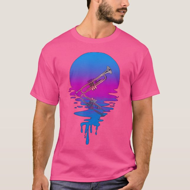 T-shirt Trumpet coucher de soleil (Devant)