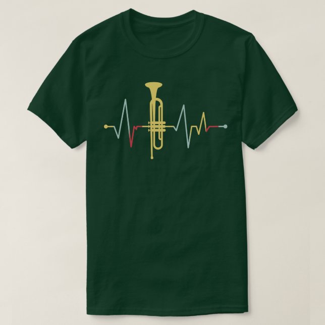 T-shirt Trumpet Heartbeat 5 (Design devant)