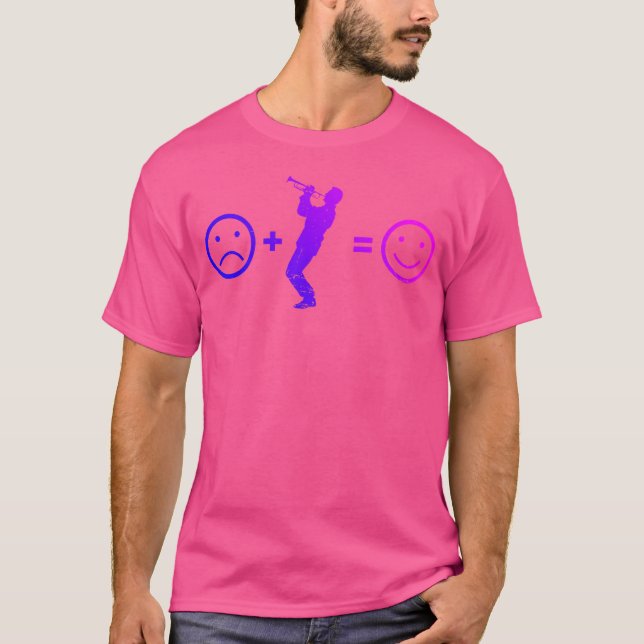T-shirt Trumpet Jazz Trumpeter (Devant)