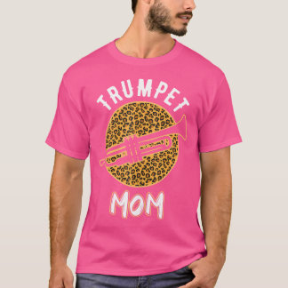 T-shirt Trumpet Leopard Marching Band Fête des Mères Femme