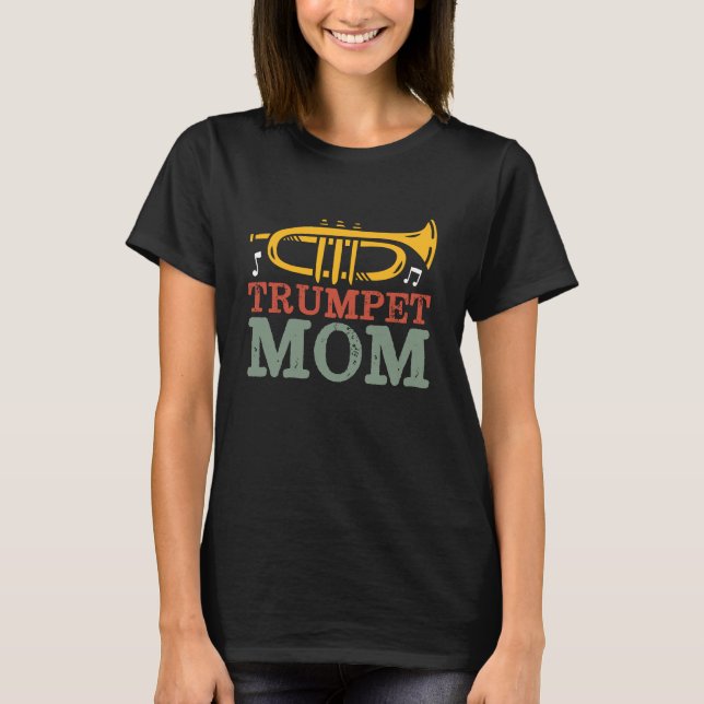 T-shirt Trumpet Maman Funny Marching Band Mère (Devant)
