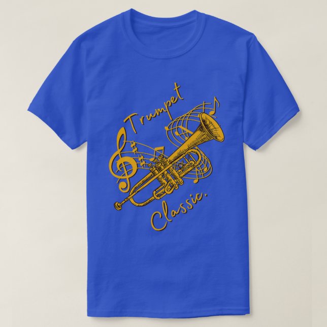 T-shirt Trumpet music classes, musique drôle T 1 (Design devant)