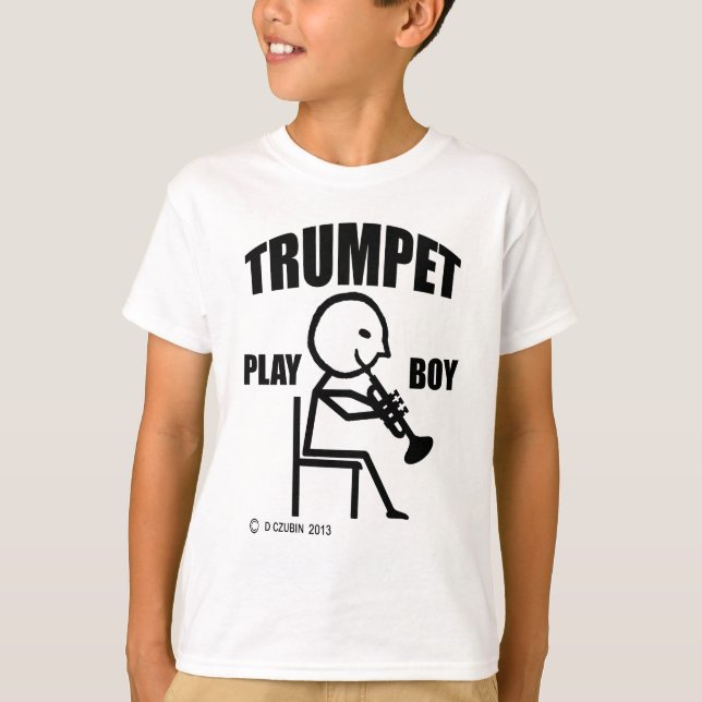 T-shirt Trumpet Play Boy (Devant)