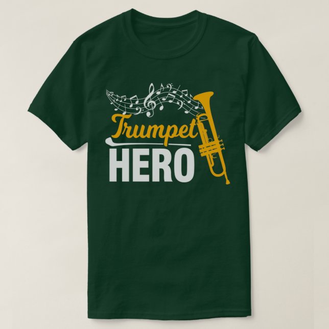 T-shirt Trumpet trompettiste instrument de musique vent (Design devant)