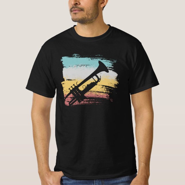 T-shirt Trumpet Vintage (Devant)