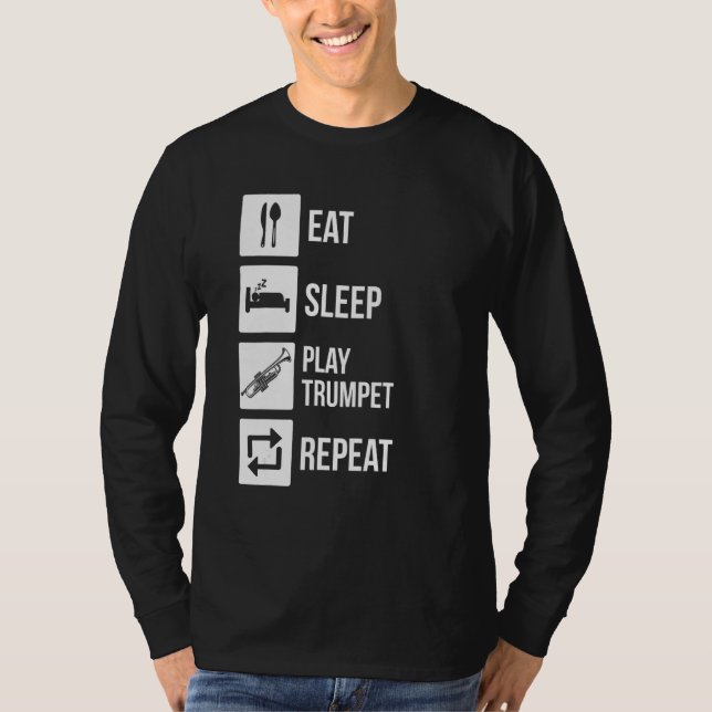 T-shirt Trumpeter Instrument Trumpet_1 (Devant)