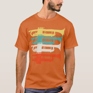 T-shirt Trumpeter Trumpeter Trumpet Player Retro