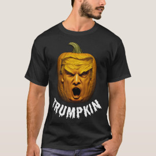 T-shirt Trumpkin Funny Donald Trump Citrouille Halloween