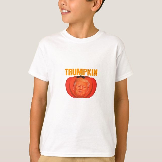 T-shirt Trumpkin Halloween Jack-o'-lantern Graphic Funny (Devant)