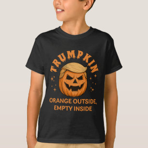 T-shirt Trumpkin Orange Dehors Vide À L'Intérieur De Funny
