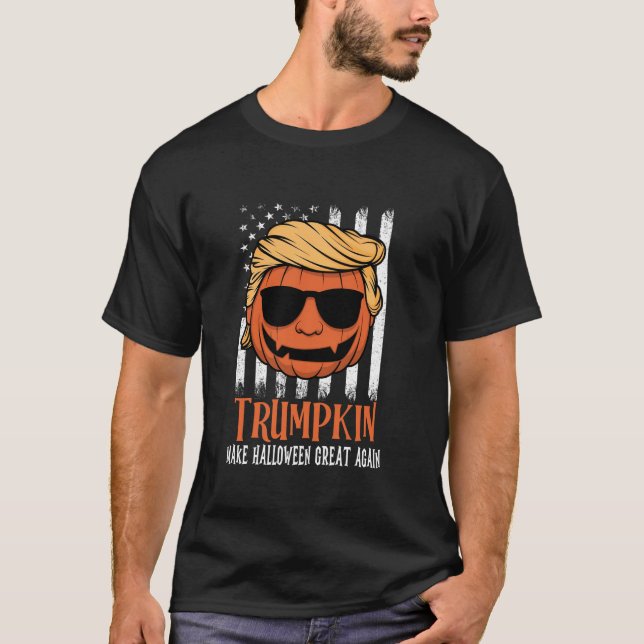 T-shirt Trumpkin rend Halloween plus grand encore coût Hal (Devant)