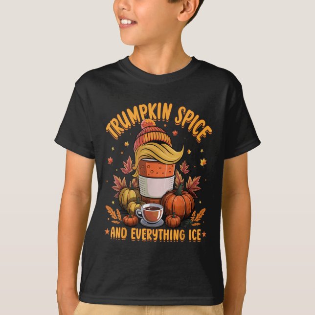T-shirt Trumpkin Sce Et Tout Ice Libéral Automne Hallo (Devant)
