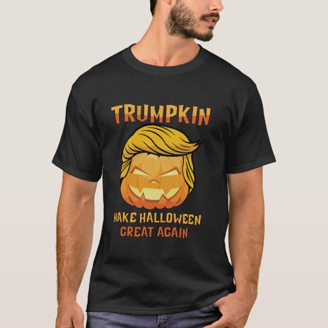 T-shirt Trumpkin Trump Jack-o'-lantern rend l'Halloween su (Devant)
