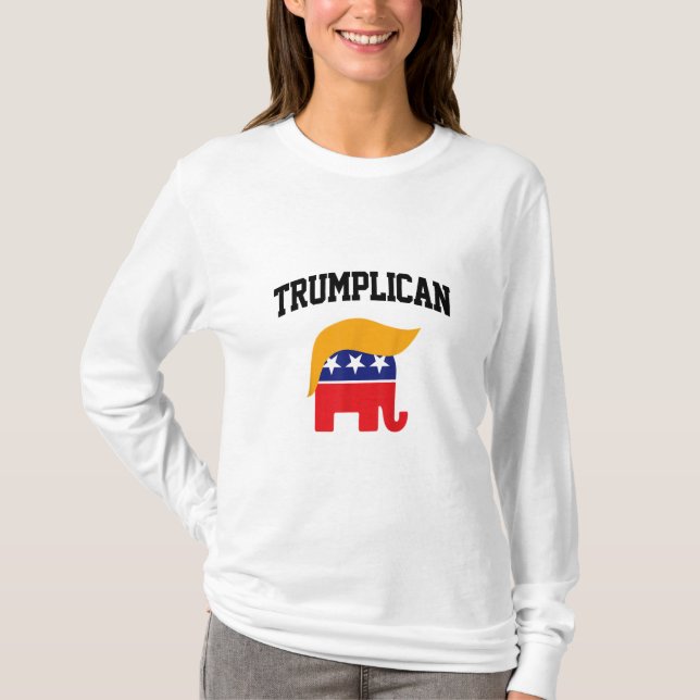 T-shirt Trumplican Trump soutient (Devant)