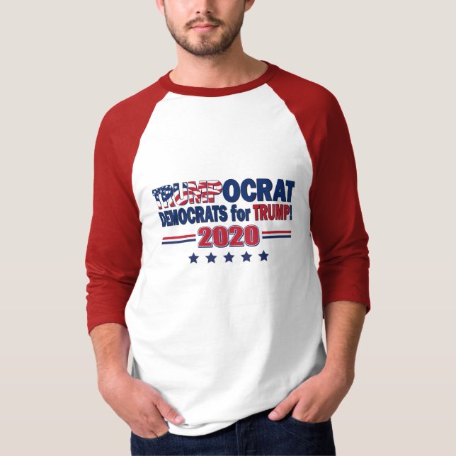 T-shirt Trumpocrat - Démocrates pour Trump (Devant)