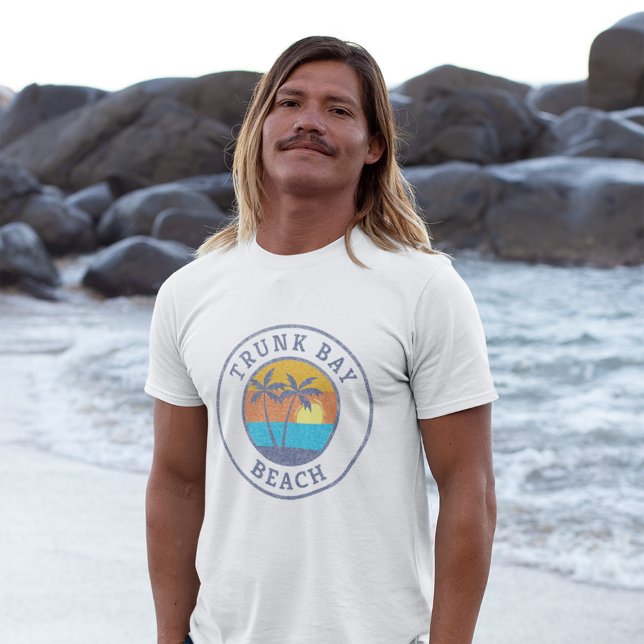 T-shirt Trunk Bay Beach, St. John, Usvi Faded Classic (Créateur téléchargé)