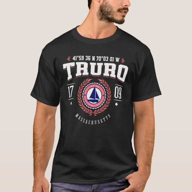 T-shirt Truro Massachusetts Cape Cod MA Nautical Beach Sou (Devant)