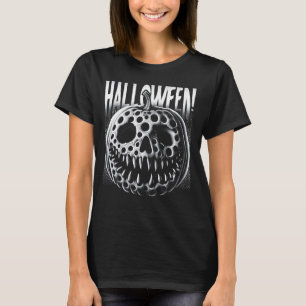 T-shirt Trypophobia Citrouille Peau Éffrayant Halloween Dé