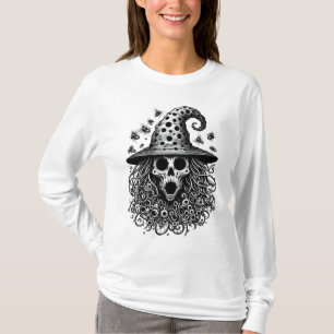 T-shirt Trypophobia sorcières crâne Déplaisant Halloween D