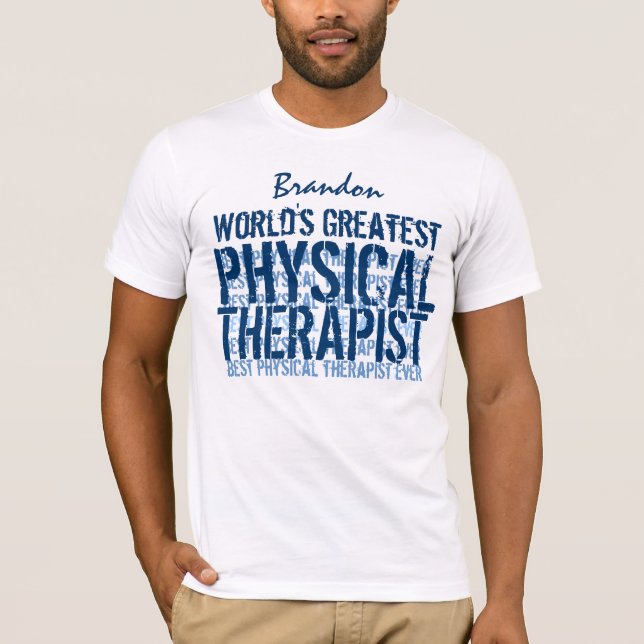 T-shirt TS017, le plus grand thérapeute physique du monde (Devant)