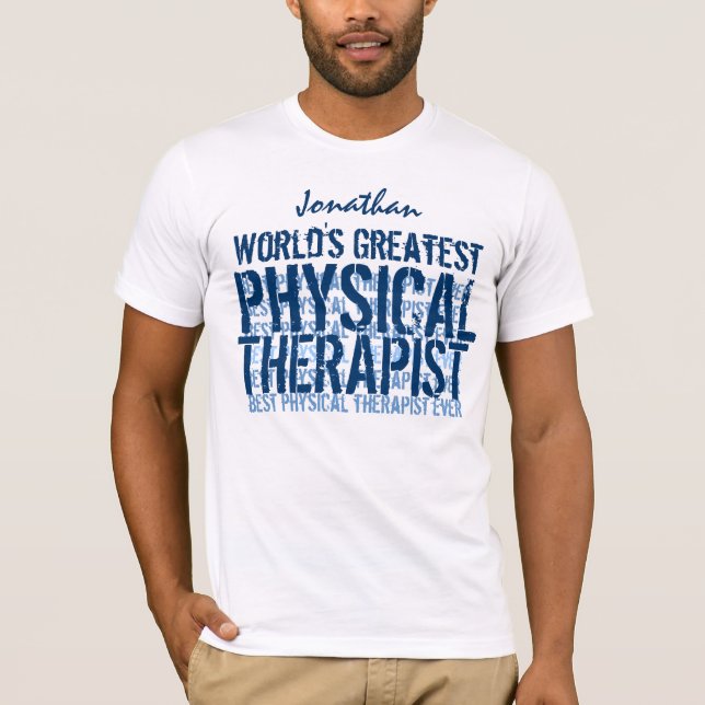 T-shirt TS018, le plus grand thérapeute physique du monde (Devant)