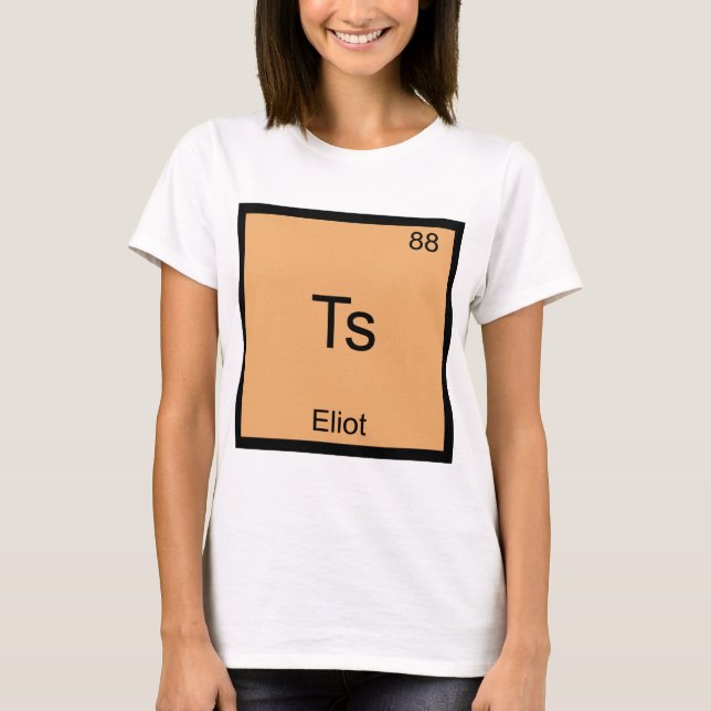 T-Shirt Ts - Eliot Symbole d'élément de chimie drô (Devant)