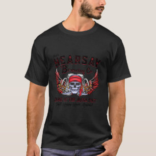 T-shirt T'S Hearsay Brewing Co Accueil Du Mega T Skull