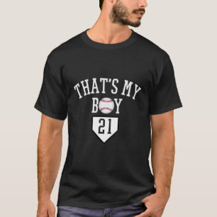 T-shirt T'S My 21 Baseball Numéro 21 Jersey Baseball Maman