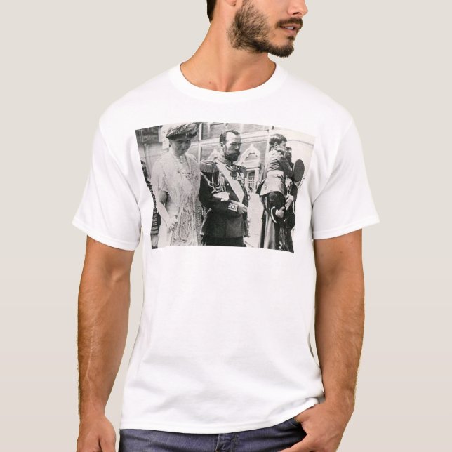 T-shirt Tsar Nicholas II et tsarine Alexandra (Devant)
