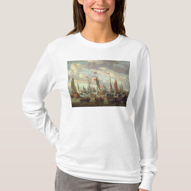 T-shirt Tsar Peter I Angleterre de visite en janvier 1698 (Devant)