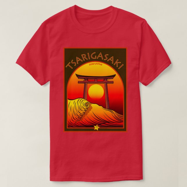 T-SHIRT TSARIGASAKI SURF JAPON (Design devant)