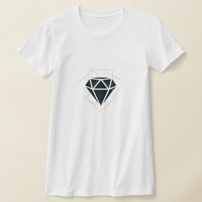 T-shirt Tshart diament noir (Poser)