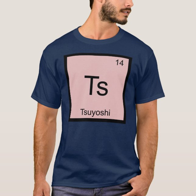 T-shirt Tsuyoshi Nom Chimie Élément Tableau périodique (Devant)