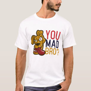 T-shirt Tu As Mad Bro Funny Chien Caricature Visage